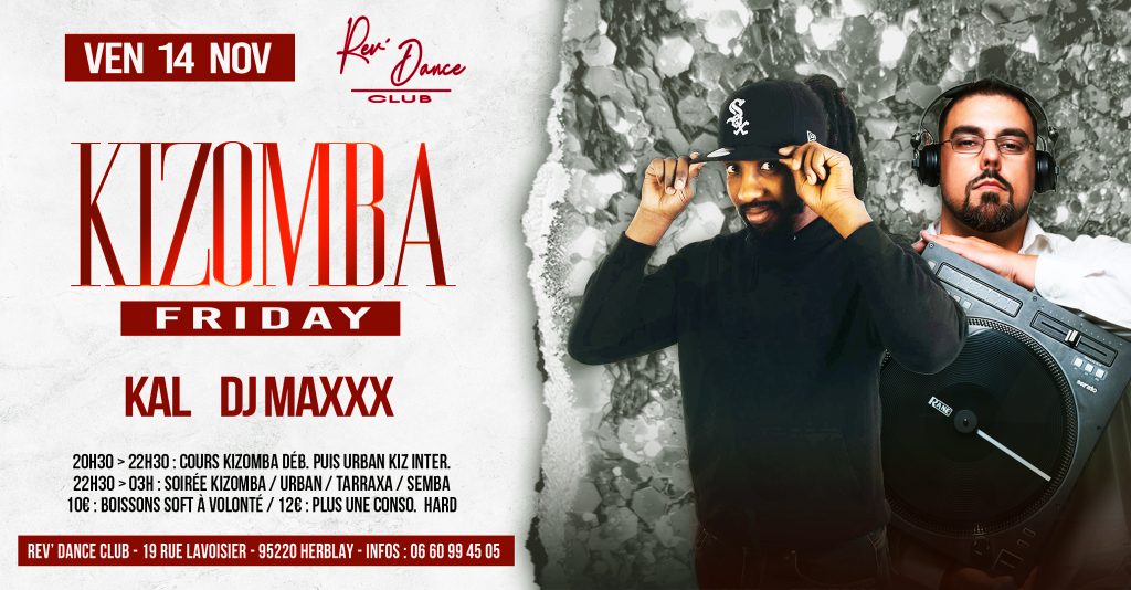 14/11/2025 - Friday Kizomba - KAL & DJ MAXXX