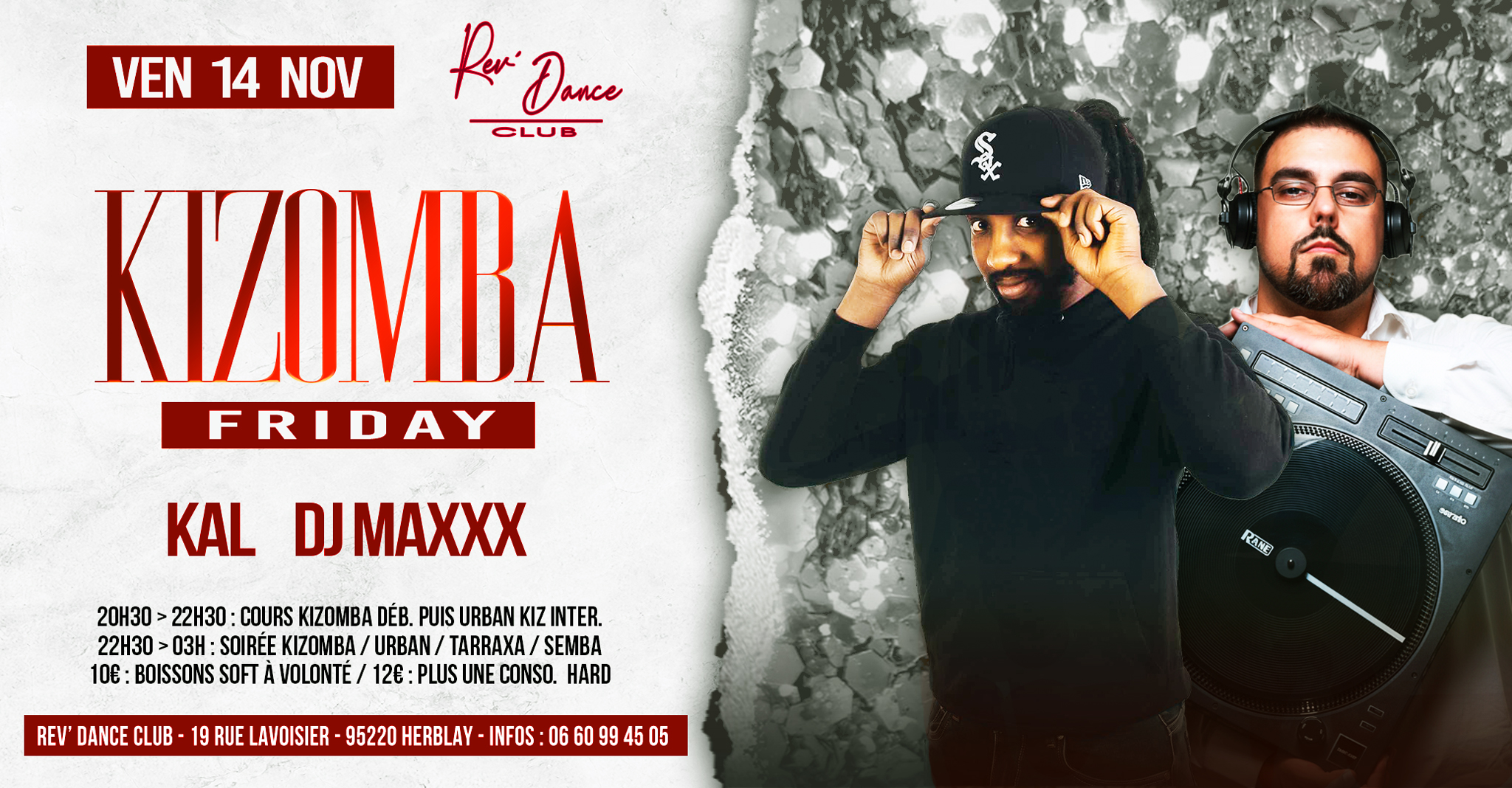 14/11/2025 - Friday Kizomba - KAL & DJ MAXXX