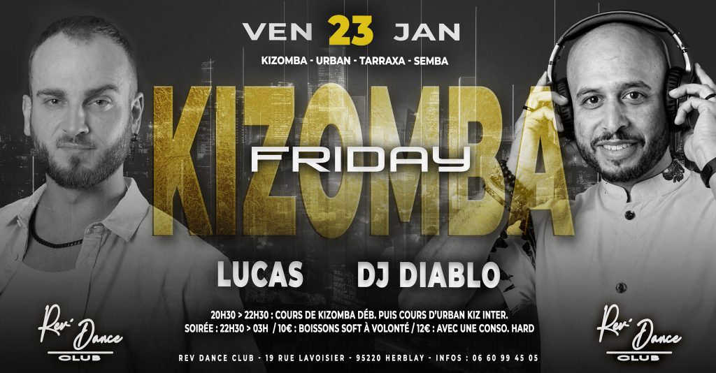 23/01/2026 - Friday Kizomba - LUCAS & DJ DIABLO