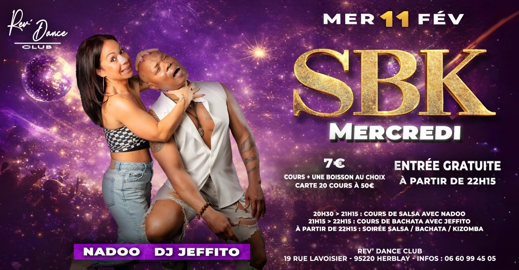 Mercredi 11 février 2026 - Mercredi SBK - Nadoo & DJ Jeffito