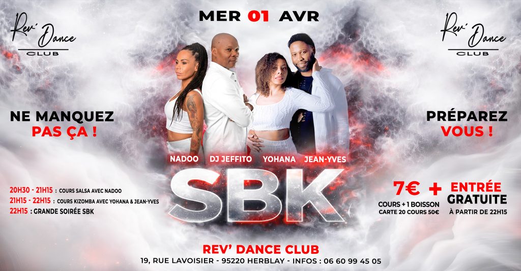 Mercredi 01 avril 2026 - Mercredi SBK - Nadoo & DJ Jeffito & Yohana & Jean-Yves