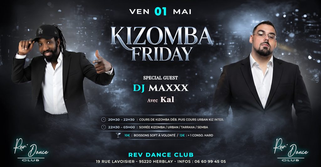 01/05/2026 - Friday Kizomba - Kal & DJ Maxxx