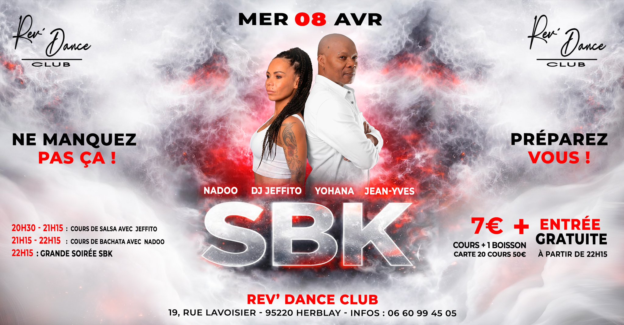 Mercredi 08 avril 2026 - Mercredi SBK - Nadoo & DJ Jeffito