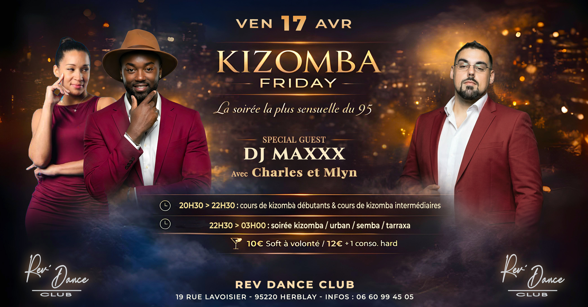 17/04/2026 - Friday Kizomba - Mlyn & Charles / DJ Maxxx