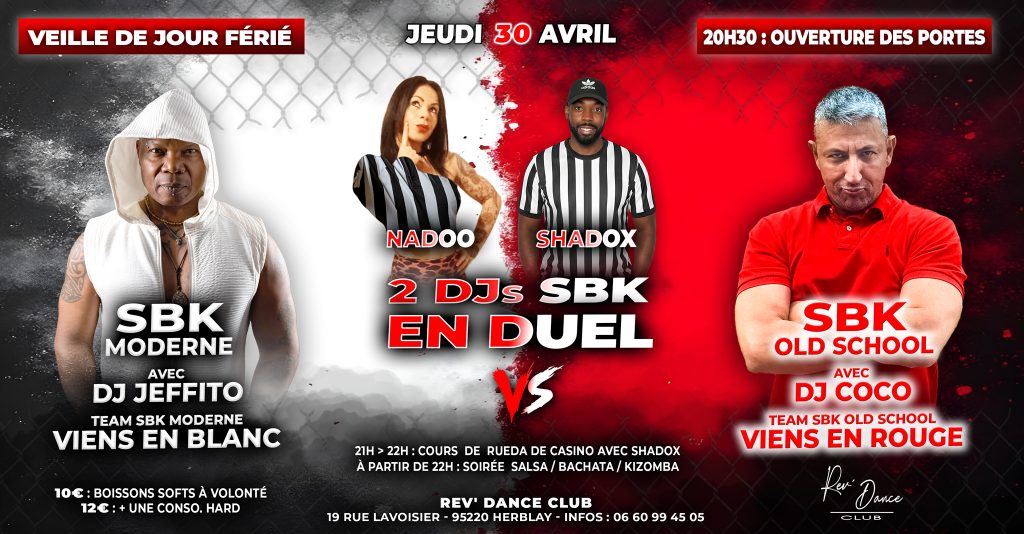 Jeudi 30/04/2026 - Soirée Battle SBK - Veille de jour férié