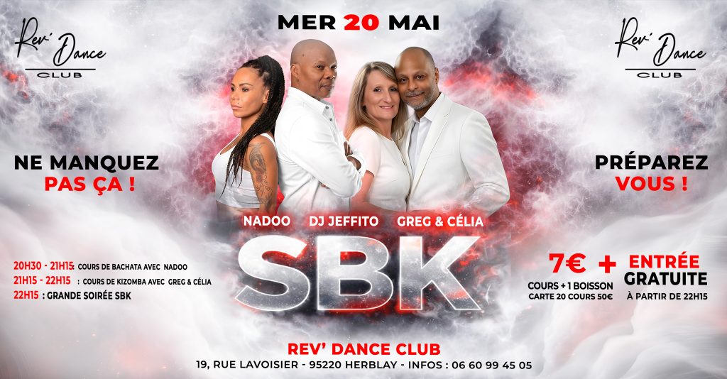 Mercredi 20 mai 2026 - Mercredi SBK - Nadoo - DJ Jeffito - Greg et Célia