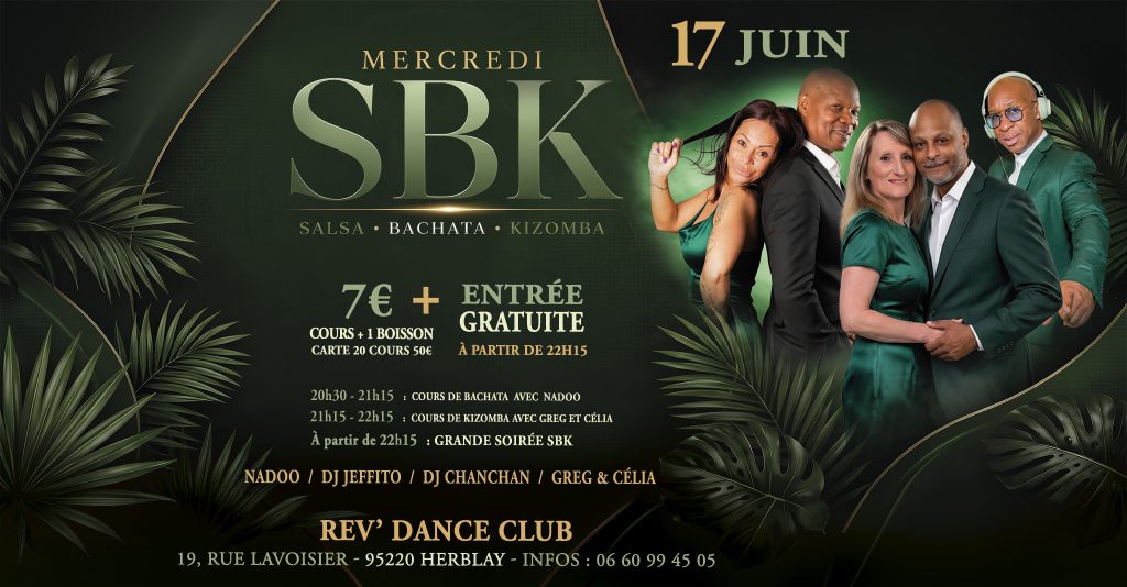 Mercredi 17 juin 2026 - Mercredi SBK - Nadoo - DJ Jeffito - Greg & Célia - DJ Chanchan