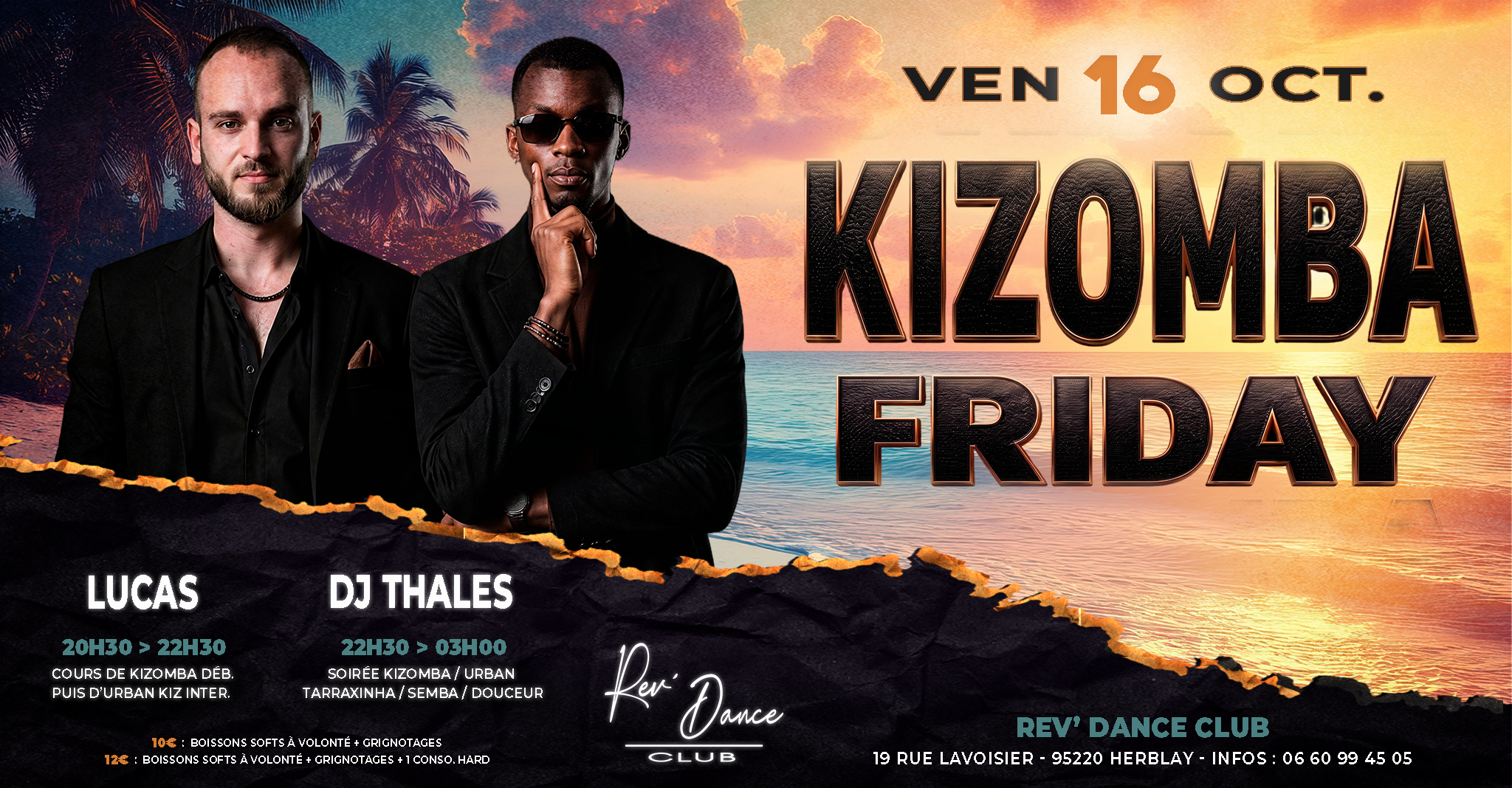 16/10/2026 - Friday Kizomba - Lucas & DJ Thales